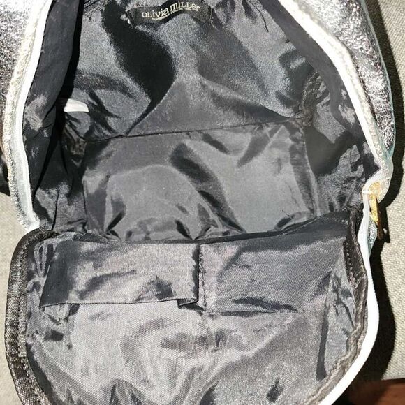 Olivia Miller Silver Backpack Purse - Picture 5 of 6